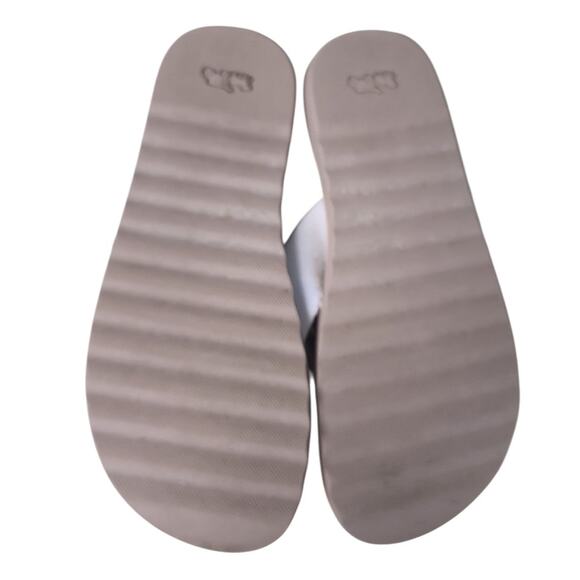 Coach Cream White Zoe Flip Flops Size 7B - Picture 4 of 5